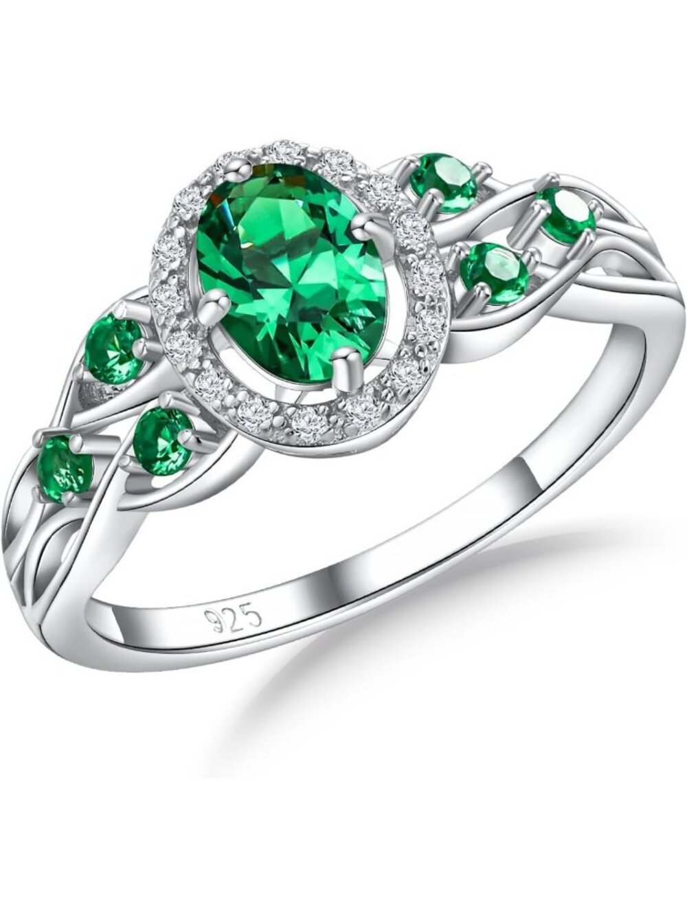 Celtic Knot 925 Sterling Silver Engagement Ring for Women - Unique Wedding